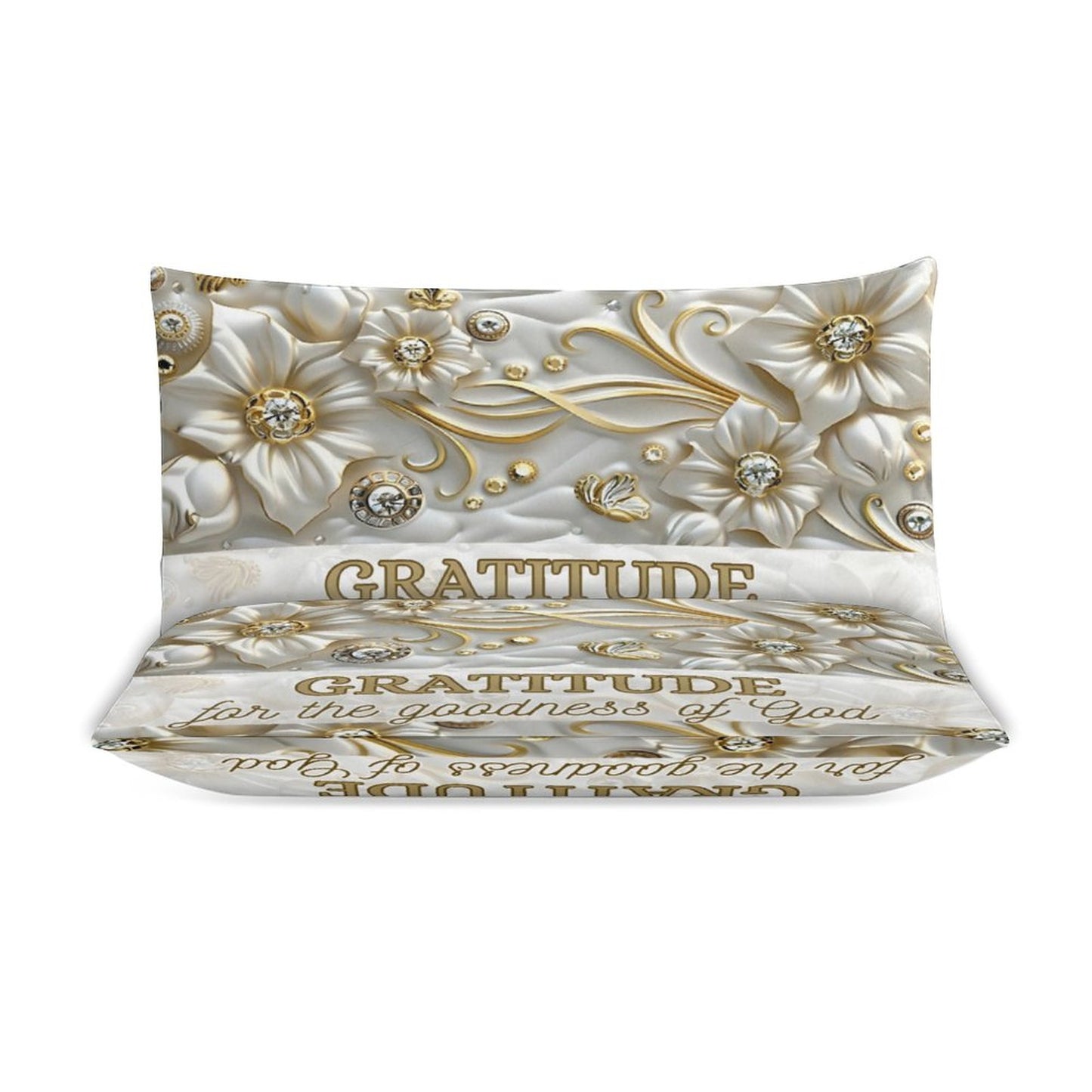 3-Piece Bedding Set-86"×70"/ 218×177cm (Dual-sideded Printing)