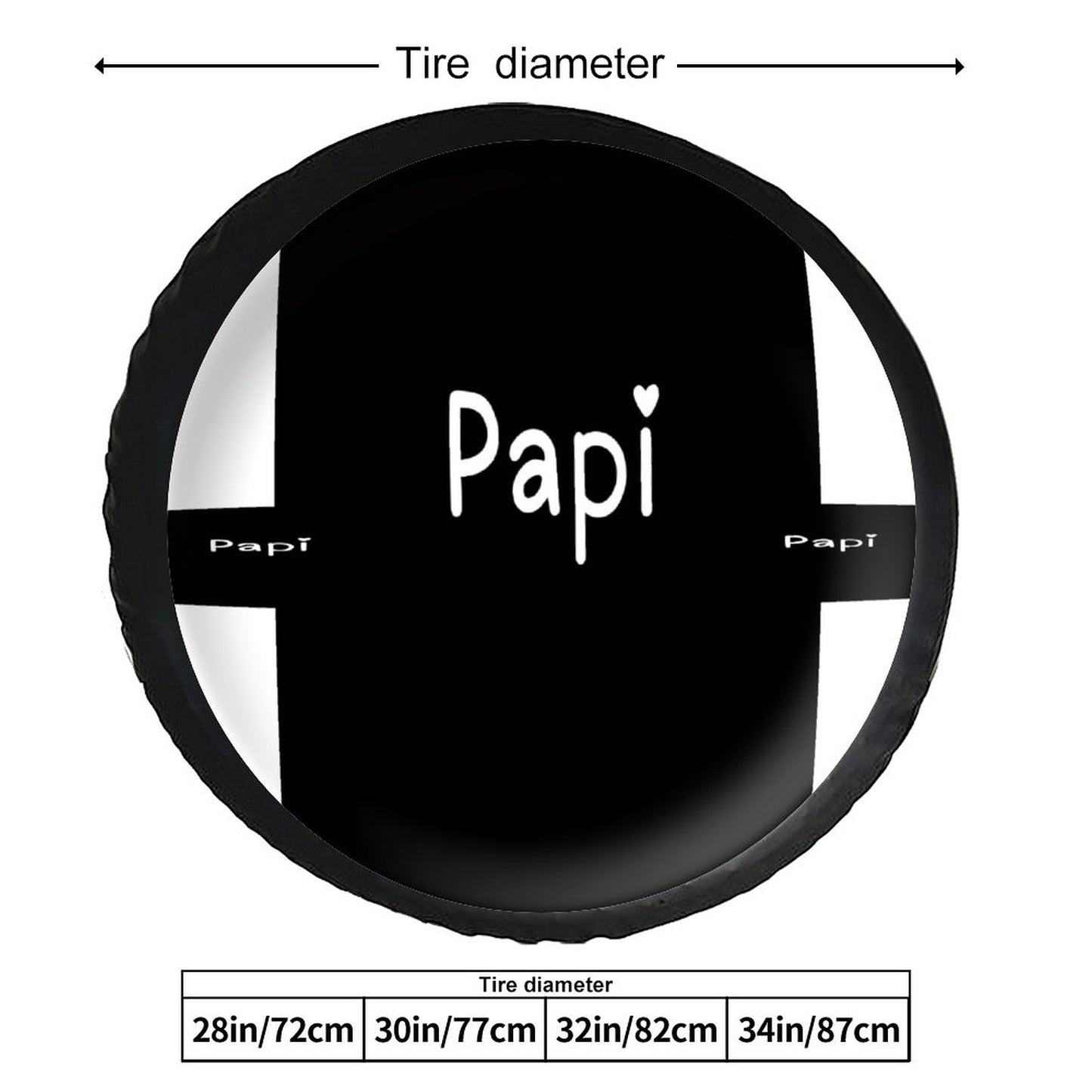 Leather Tire Cover(One-sided Printing)