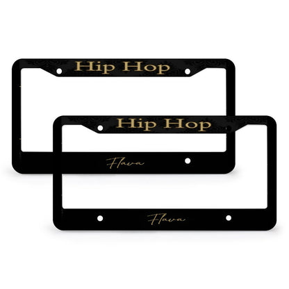 License Plate Frames with 4 Round Holes (1 Pair)