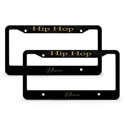 License Plate Frames with 4 Round Holes (1 Pair)