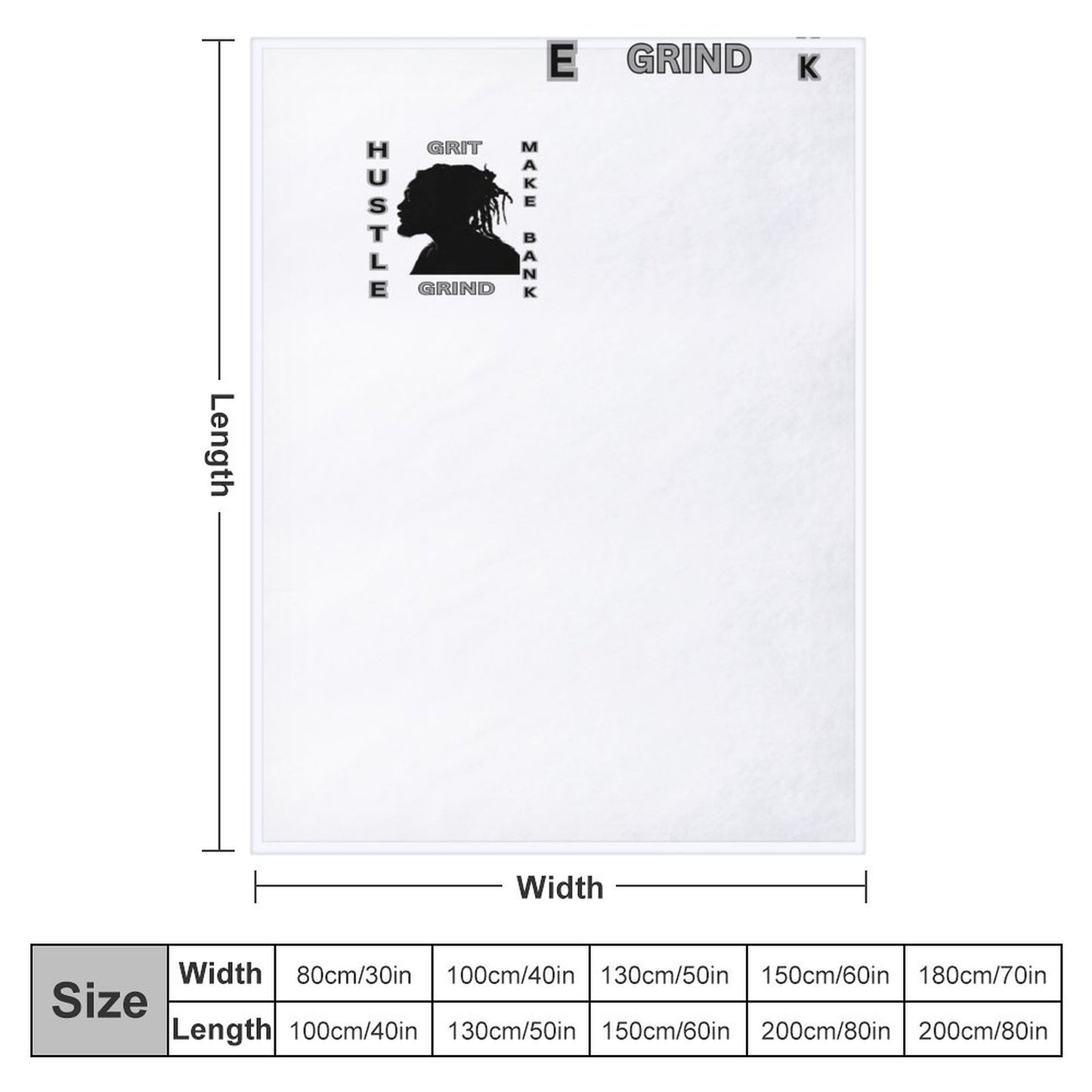 280gsm Flannel Blanket-60"x80" (Dual-sided Printing)