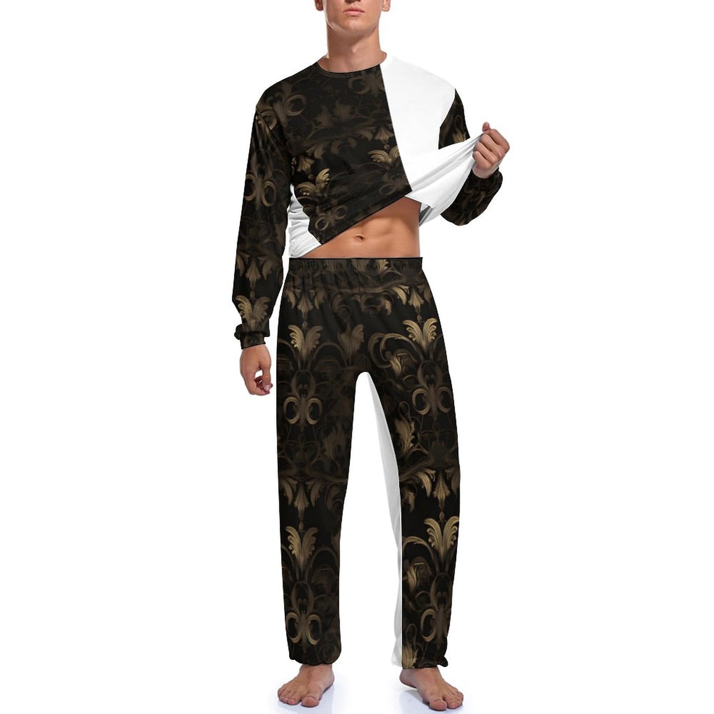180gsm Men's Loungewear Set JJ1201 (All-Over Printing)