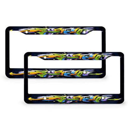 License Plate Frames with 4 Round Holes (1 Pair)