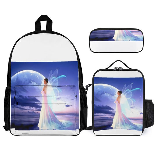 Set of 3 Bags (Shoulder Bag Lunch Bag & Pencil Pouch)