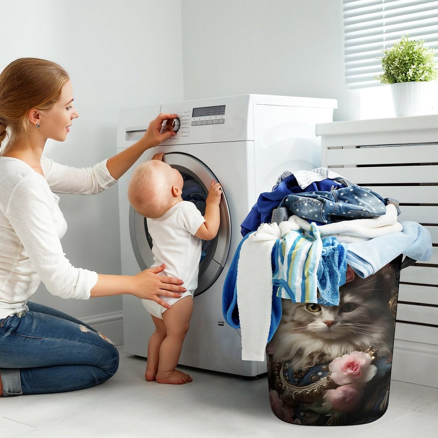 Oxford Collapsible Laundry Basket