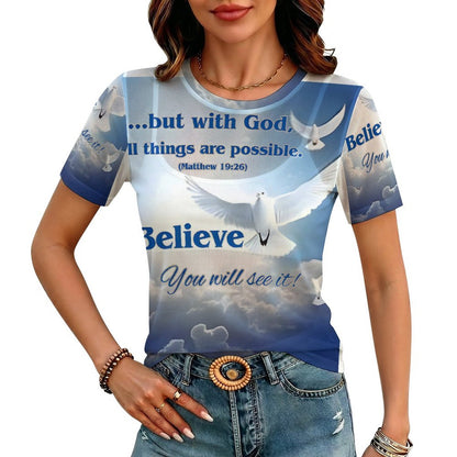 100gsm Short Sleeve Mesh T-Shirt(All-Over Printing)