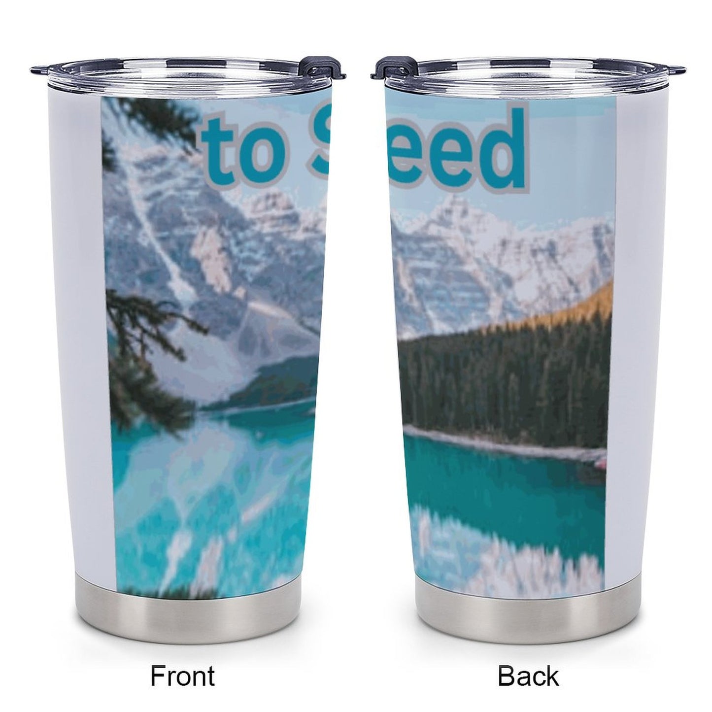 Car Travel Coffee Mug with Lid (All-Over Printing)