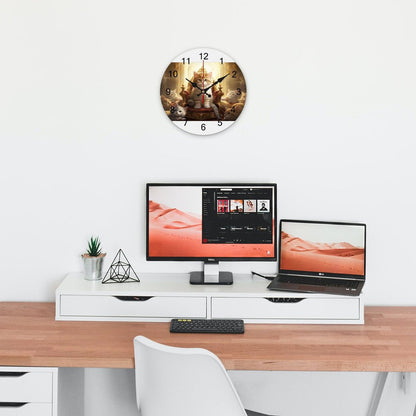 Concise Silent Wooden Wall Clock-9.84"x9.84"/ 25x25cm