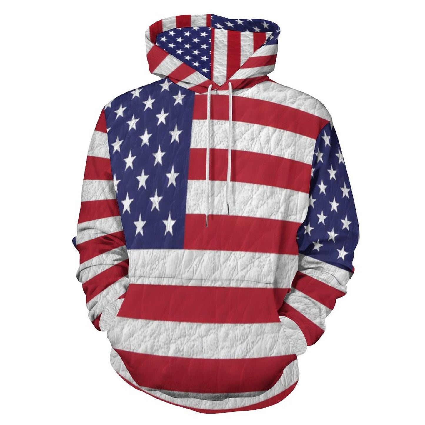 AMERICA Men's Hoodie with Double-layer Cap-SMALL-6XL