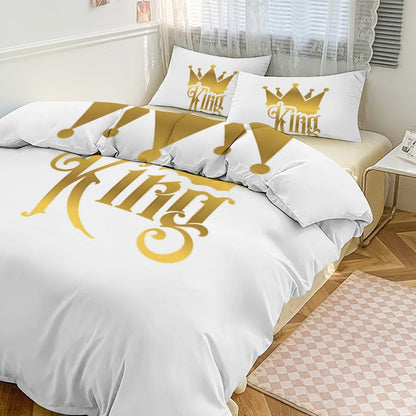 3-Piece Bedding Set-102"x90"/ 259x229cm (Dual-sided Printing)