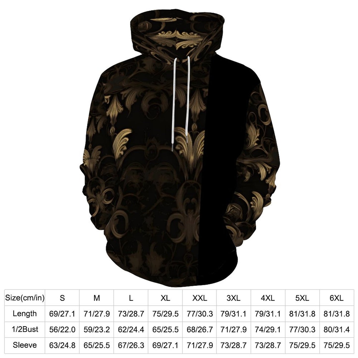 230gsm Men's Cool Hoodie with Double-layer Cap (All-Over Printing)