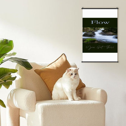 Canvas Hanging Poster with Scrolls-16"x24"/ 40x60cm
