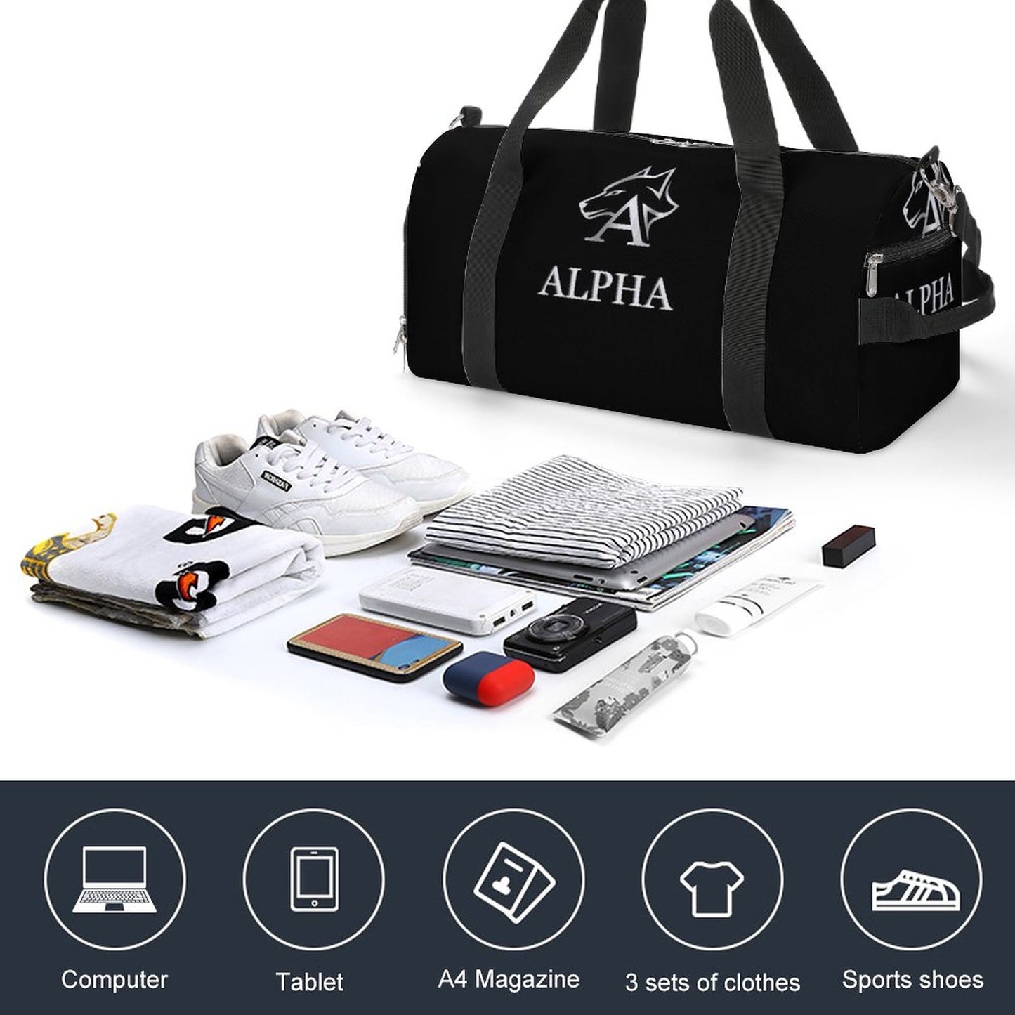 Gym bag A017 Large Capacity Sports Duffel