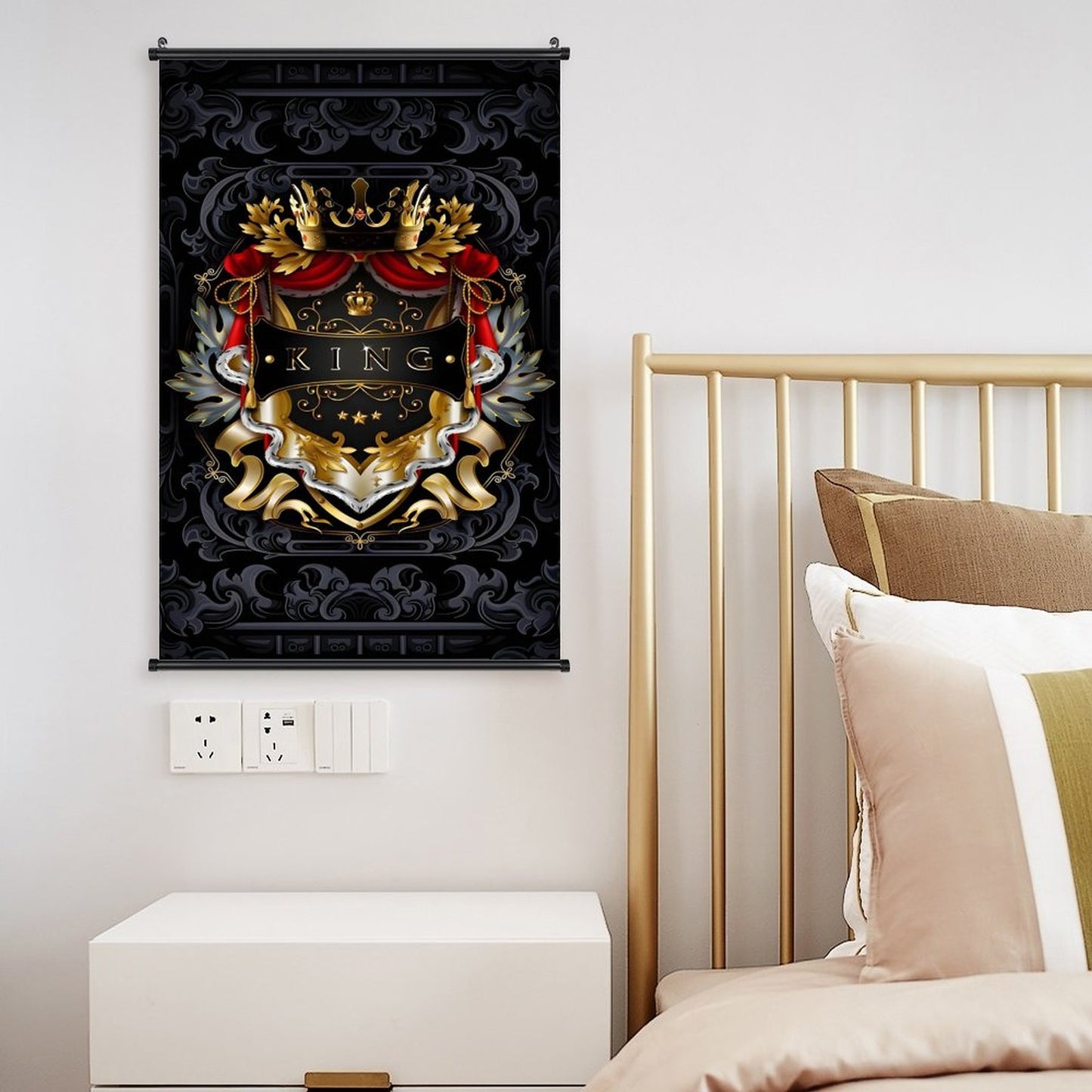 Canvas Hanging Poster with Scrolls-16"x24"/ 40x60cm