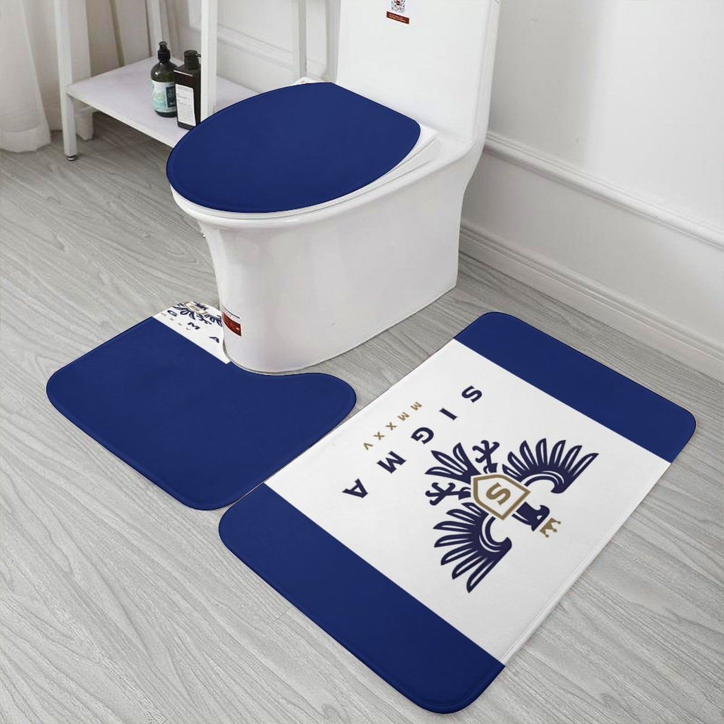 Coral Velvet Restroom Rug Set of 3-19.7"x31.5"/50x80cm