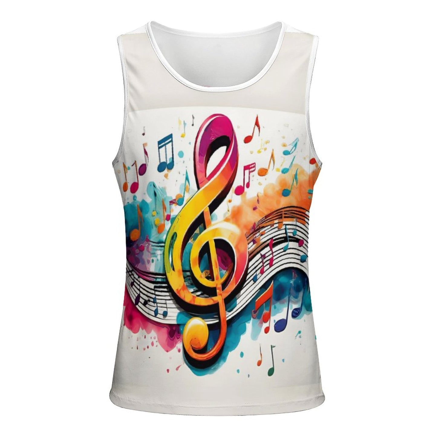 MUSIC GRAFFITI Men's Tank Top-SMALL-5XL