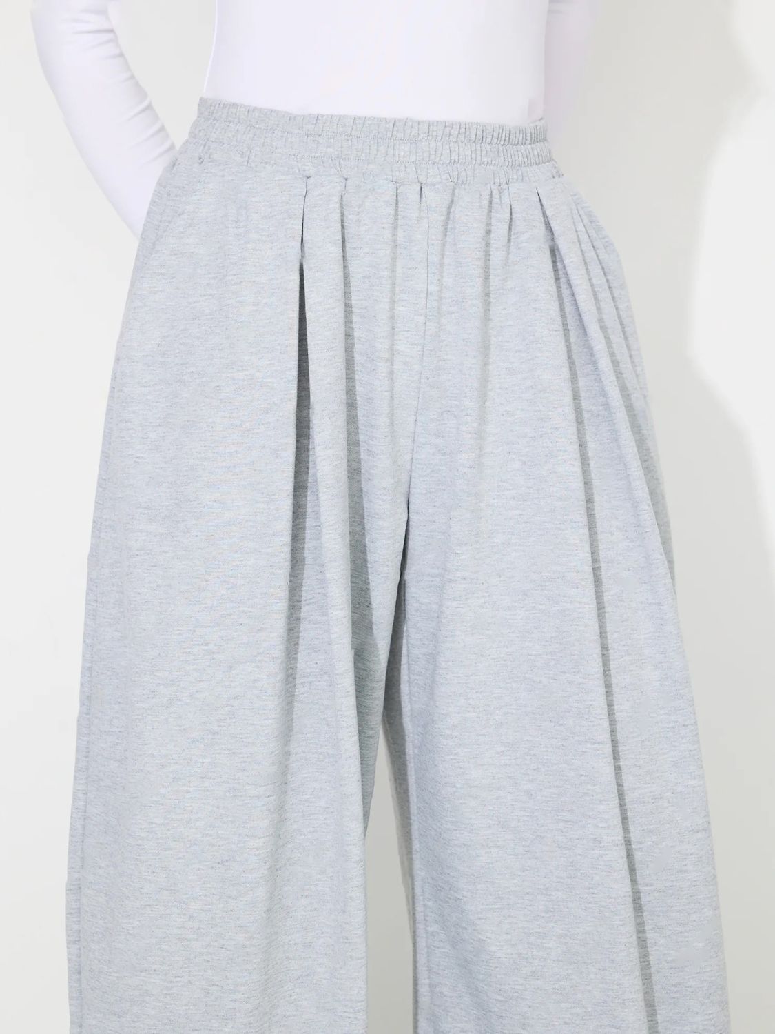 Elastic Waist Wide Leg Pants with Pockets (black/light grey/dark grey)-SMALL-XL