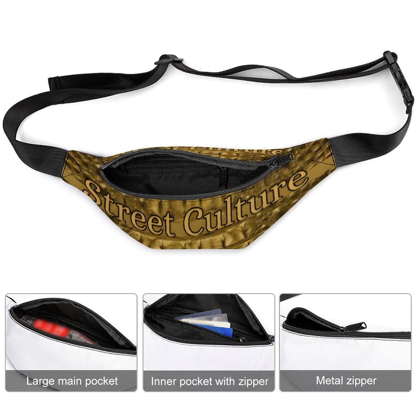 STREET CULTURE Alligator Fanny Pack