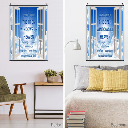 Canvas Hanging Poster with Scrolls-16"x24"/ 40x60cm