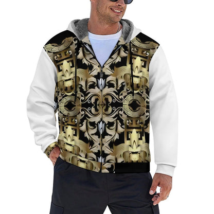 230gsm Full Zip up Hoodie with Plush Lining WZIP (All-Over Printing)