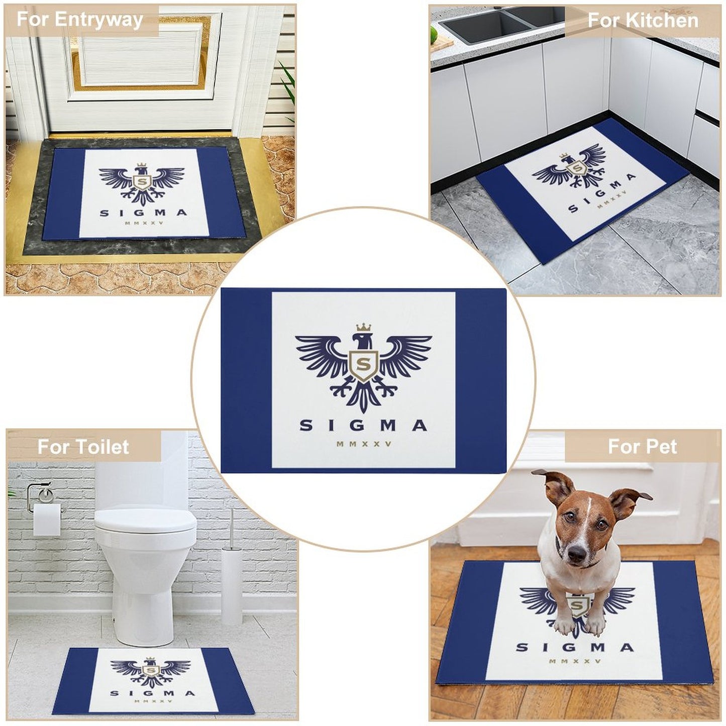 Crystal Velvet Bedroom Floor Mat