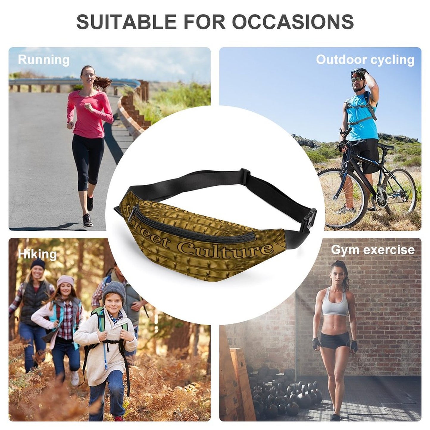 STREET CULTURE Alligator Fanny Pack