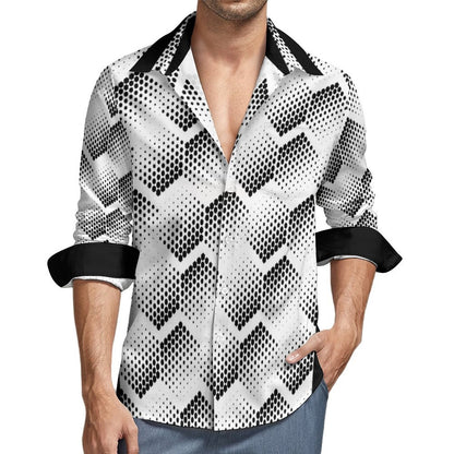 Men's Long Sleeve Shirt with Pocket LS (All-Over Printing)