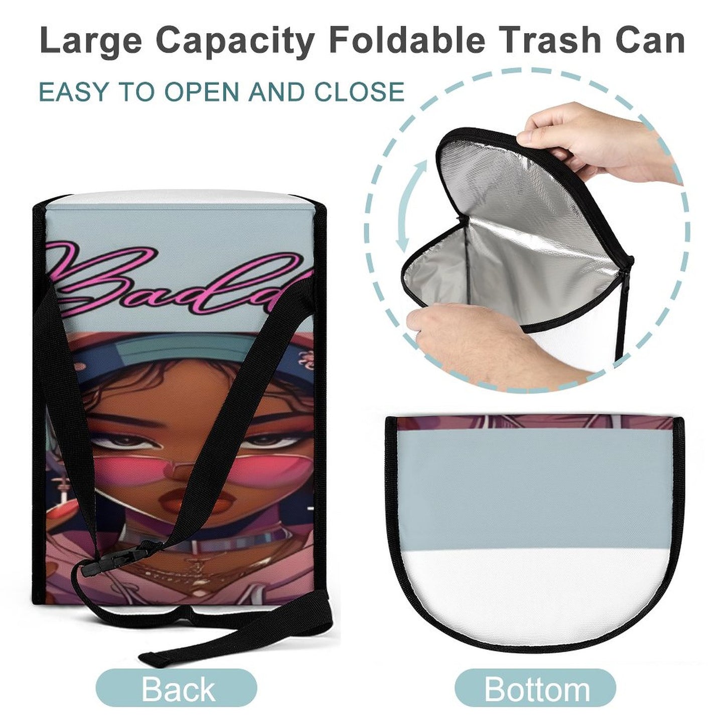 Collapsible Car Trash Bin