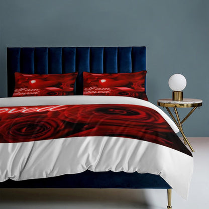 3-Piece Bedding Set-86"×70"/ 218×177cm (Dual-sideded Printing)