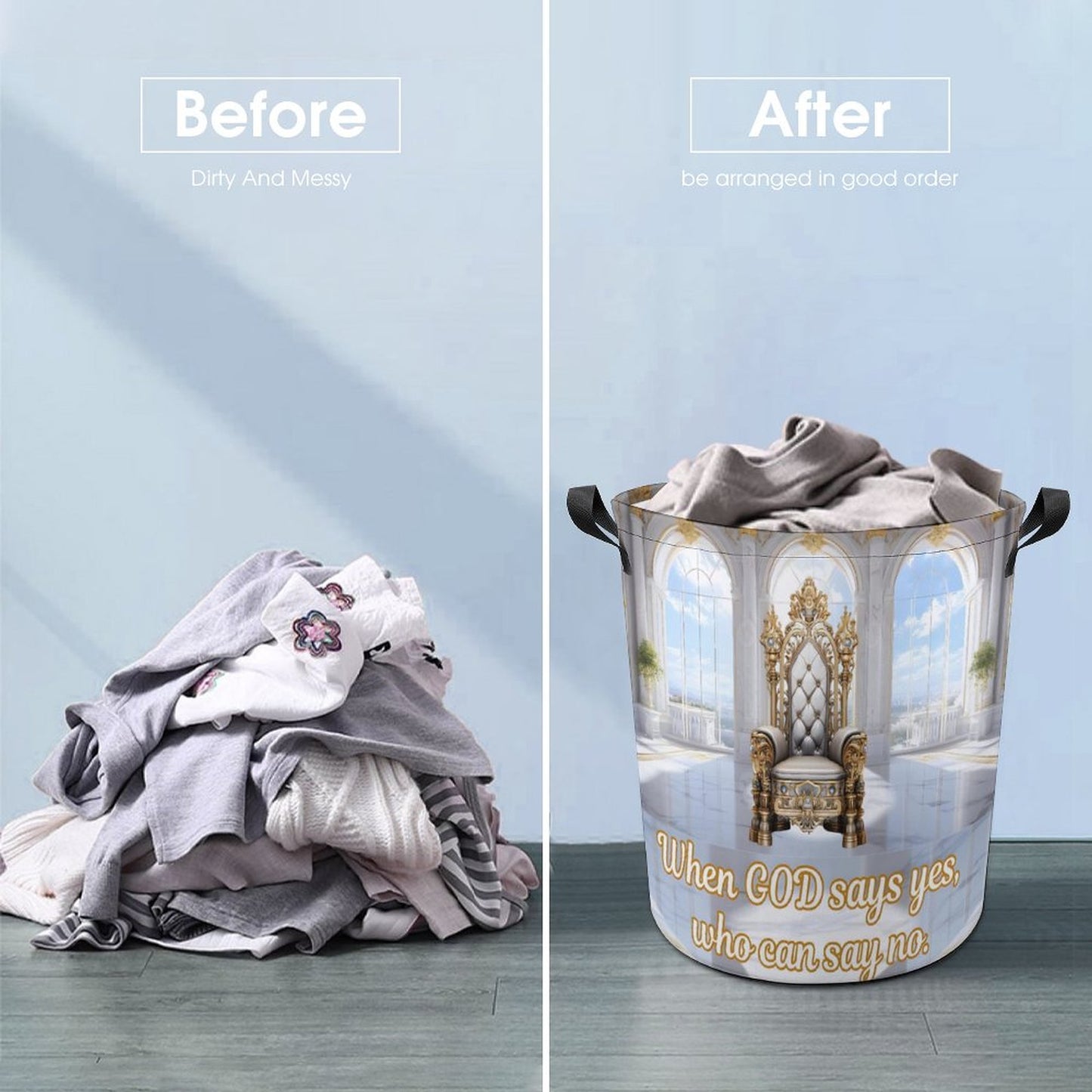 Oxford Collapsible Laundry Basket
