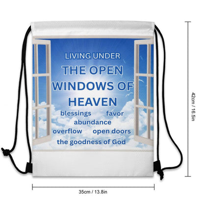 Custom Drawstring Bags with Waffle Cloth Designs