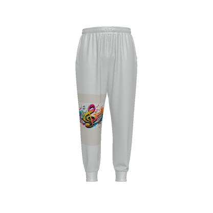 MUSIC GRAFFITI Unisex Drawstring Waist Joggers-SMALL-4XL (only this manufacturer: 3-4 wks. process/delivery)