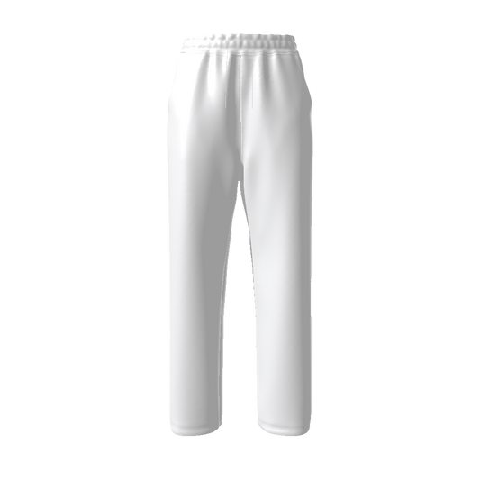 WHITE/ORANGE-BROWN/TAN Unisex Straight Leg Pants-SMALL-4XL (this manufacturer: 3-4 wks. process/delivery)