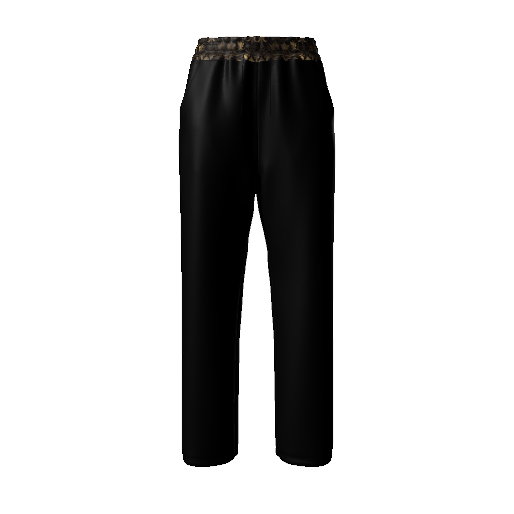 BLACK & GOLD Unisex Straight Leg Pants-SMALL-4XL (only this provider: 3-4 wks. proces/delivery)